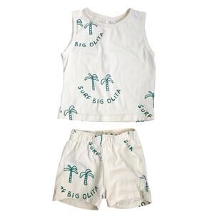 ZARA ‘Surf Big Olita” 2Pc Tank and Shorts Set Size 9-12mo